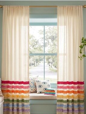 PB Teen Pottery Barn Casa Siesta Sheer Curtain NEW!